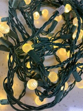 Warm White G50 Globe String Lights with Green Wire - Home Holiday